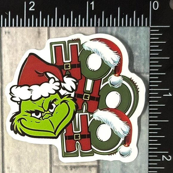 🌀10/$10🌀 Mean One Grinch Christmas Reusable Waterproof Vinyl Sticker - Picture 1 of 1